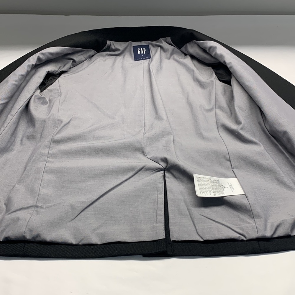 Gap Classic Blazer Lightweight Jacket Black Size 6 - Picture 4 of 13